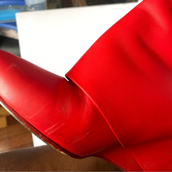 Givenchy Red Ankle Shark Boots - Size 41 - Old Style - Picture 8 of 16